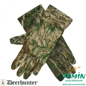DEERHUNTER  Orman Desenli Kamuflajlı Eldiven 