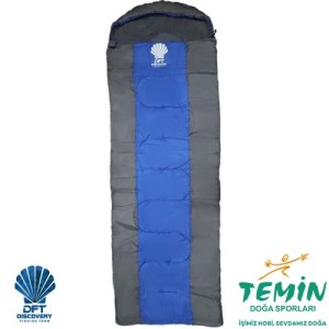 S. DFT Düz-Başlık 190+30x75cm Gri 0°Uyku Tulumu