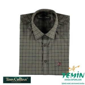 T. Tom Collins Kareli Uzun Kollu Gömlek 45/46