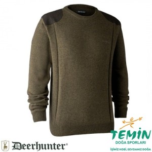 DEERHUNTER Sheffield Knit Yeşil Kazak XL