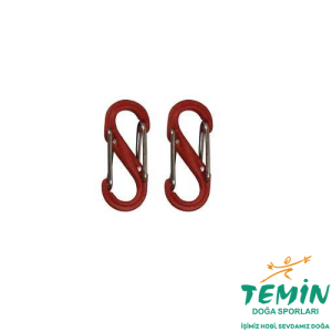 Niteize S-Biner Plastik Karabina 2 li Size #0 Kırmızı