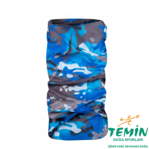 Vav Wear BUFFO01 Boyunluk, Bileklik, Bandana Mavi-Gri