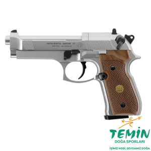 Beretta M92 FS Havalı Tabanca Nikel (Ahşap Kabza)