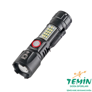 Wison WS-2828 Ultra Güçlü USB Şarjlı Polis El Feneri 1000 Lümen