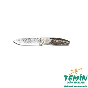 Bora 309 Boynuz Saplı Gravürlü Falcon Bıçak