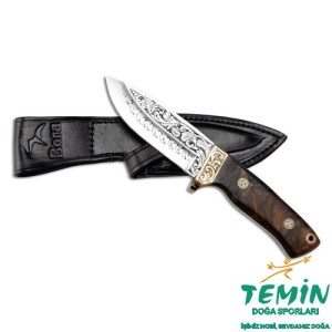Bora 418 Wild Boar Kök Ceviz Saplı Gravürlü Bıçak
