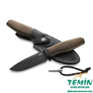 Lionsteel Acha Green Burlap Black Blade Mikarta Bıçak
