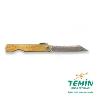 Joker JKR0895 Navaja Higonokami Puño Laton Hoja Damasco 7,5cm Keseli Çaki
