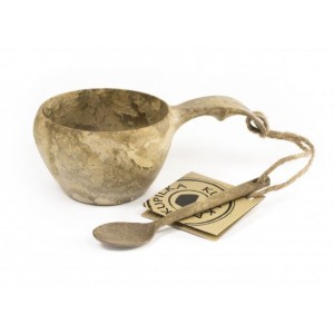 Kupilka 21 Classic Kaşıklı Bardak Kahverengi