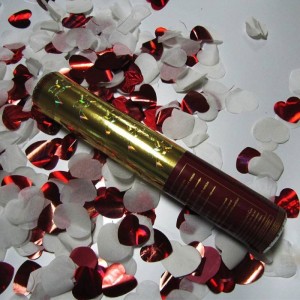 Konfeti Kalpli Kırmızı - Beyaz 30 Cm.