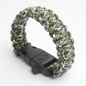 Paraşüt İpi Bileklik (Yeşil-Camo)