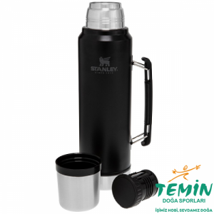 Stanley Klasik Vakumlu Paslanmaz Çelik Termos 1 Lt Siyah