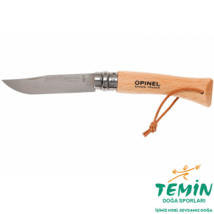Opinel Inox Ahşap Deri Askılı Paslanmaz Çelik Çakı No.7