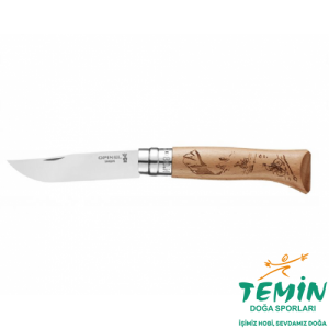 Opinel Inox Alpine Dağ Bisikleti Desenli Paslanmaz Çelik Çakı No.8