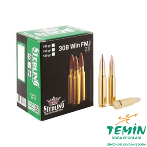 308 Win. Turaç-Sterling FMJ-147 Grn Yivli Tüfek Fişeği